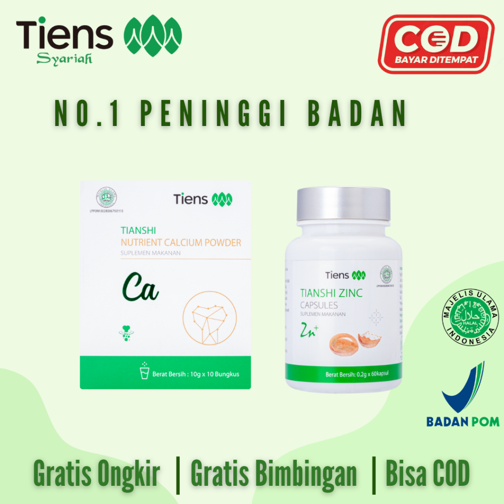PENINGGI BADAN KALSIUM [TERLARIS] // TIENS PENINGGI BADAN | OBAT PENINGGI BADAN DEWASA DAN ANAK