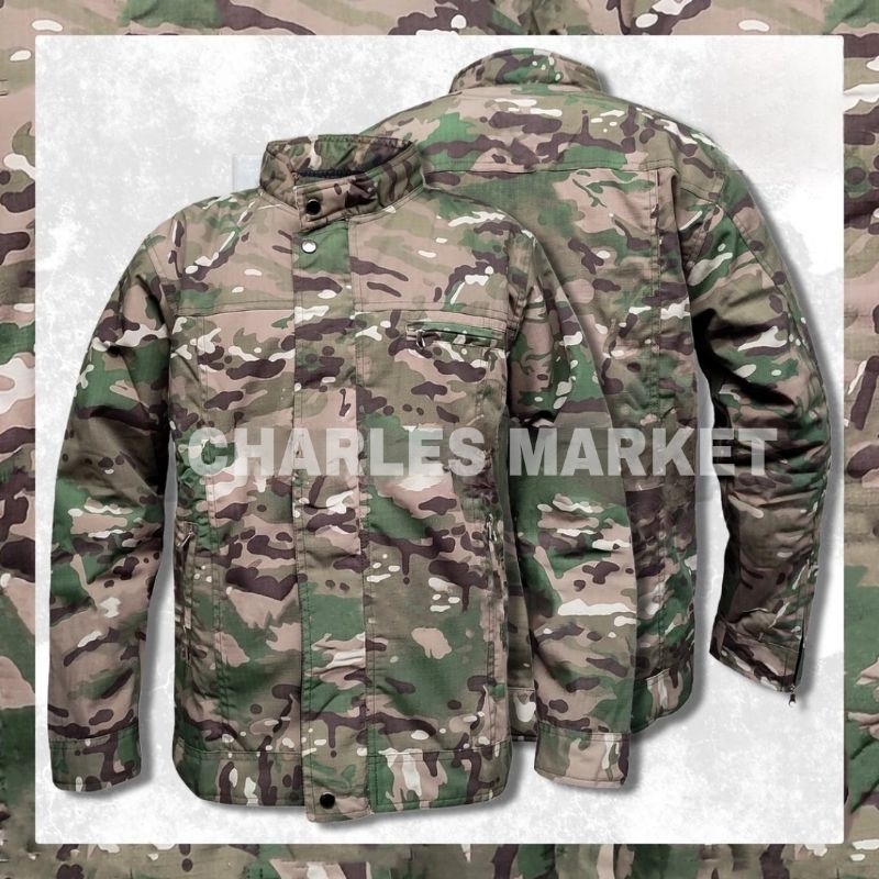 JAKET MULTICAM PREMIUM- JAKET MOTIF MULTICAM - JAKET CORAK MULTICAM