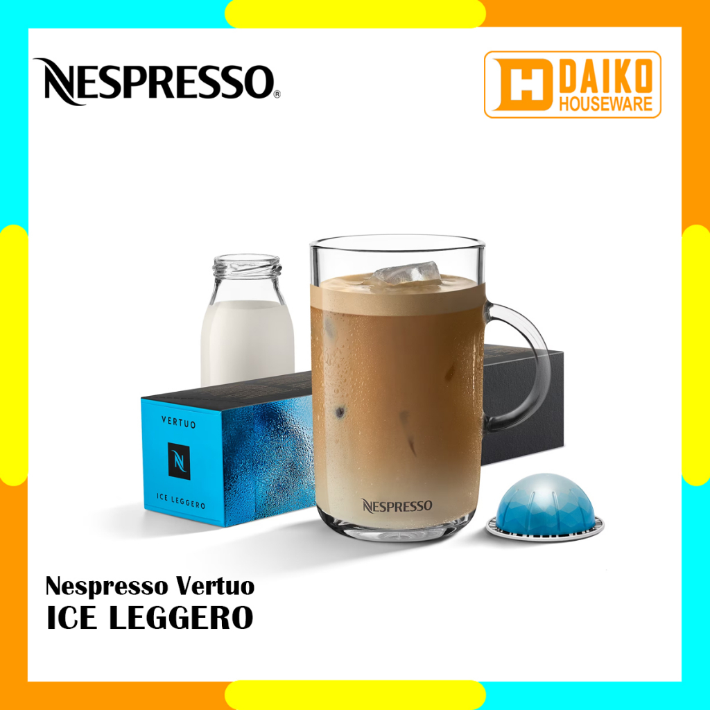 

Capsule Nespresso Vertuo Ice Leggero Pack - Kopi Kapsul Medium Roast Long Black Coffee Over Ice Kopi Kapsul Barista Creations