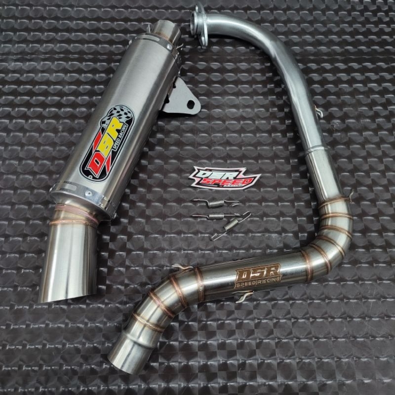 Knalpot Samlong DSR Titan Inlet 38 45 50mm AEROX NMAX VARIO BEAT MIO PCX dll
