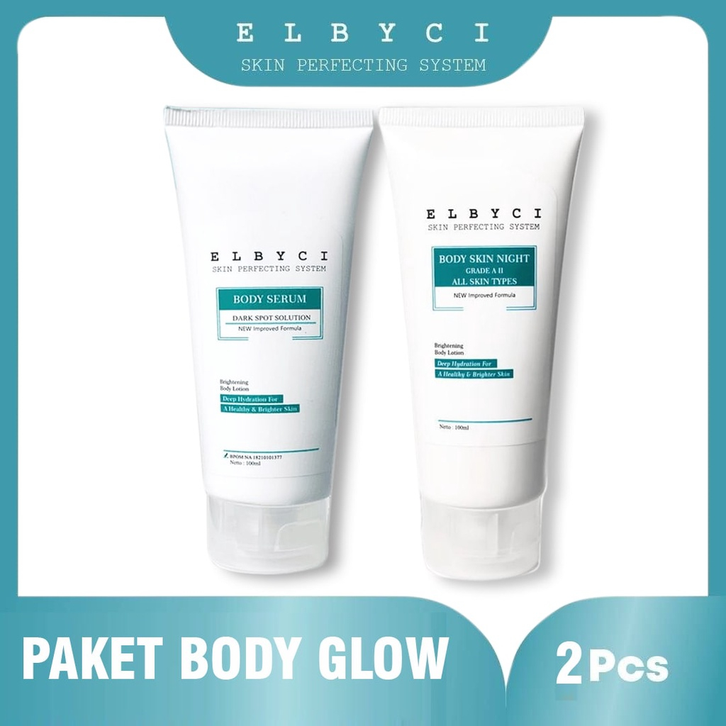 ELBYCI PAKET BODY GLOW - Lotion Pemutih Badan