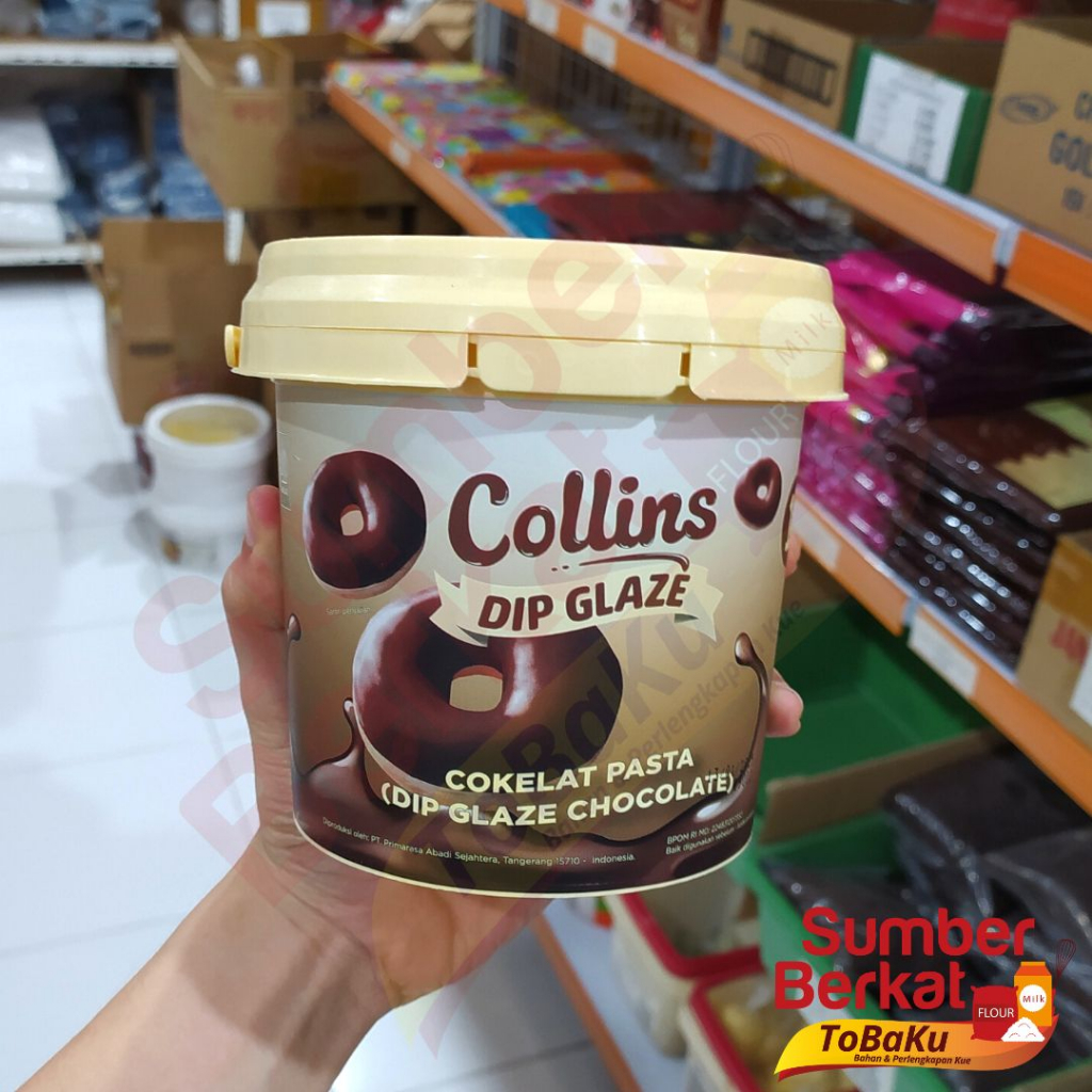 

Collin Dip Glaze Colin Glaze Dark Glaze Cokelat Coklat 1 kg Murah Grosir
