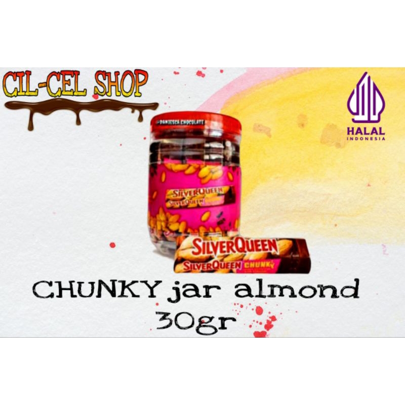 

SILVERQUEEN CHUNKYJAR ALMOND 30GR/12PCS