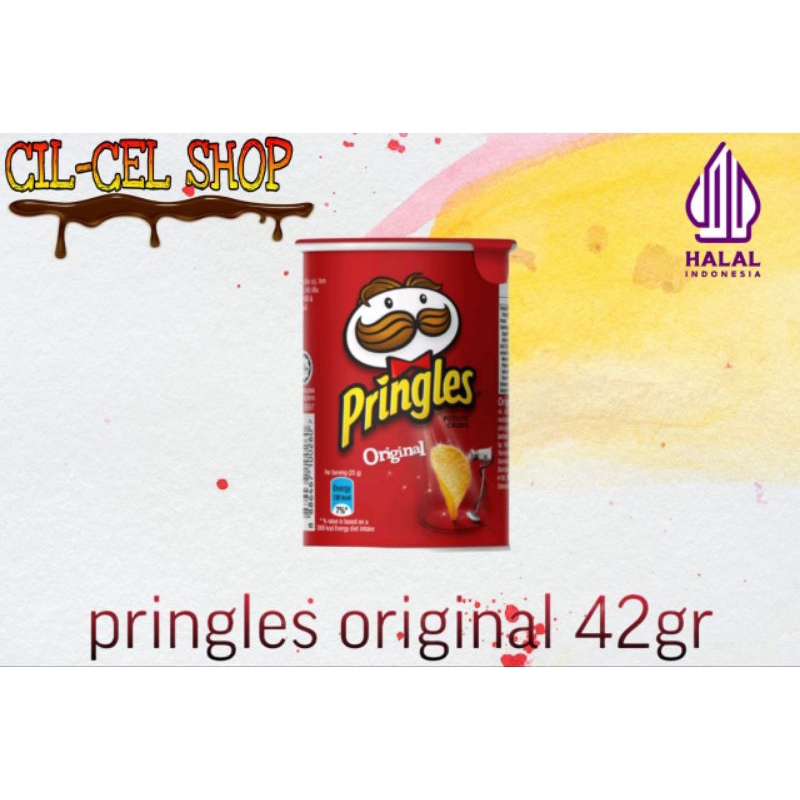 

PRINGLES 42GR ORIGINAL/KENTANG/KERIPIK DUS/12PCS