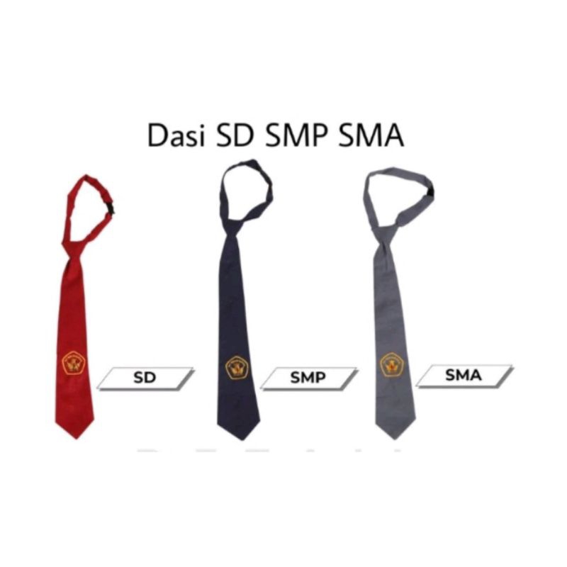 Dasi SD, SMP, SMA/SMK instan langsung pakai / Dasi SD, SMP, SMA/SMK praktis langsung pakai