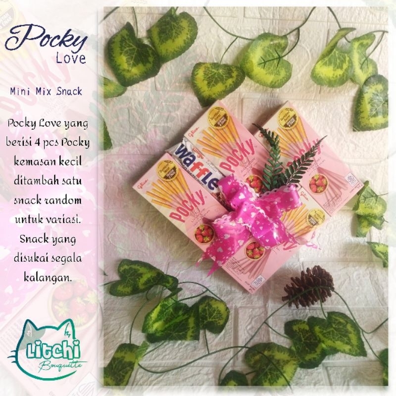 

POCKY LOVE Mini Mix Snack Isi 4 Pcs Kado hampers ultah wisuda