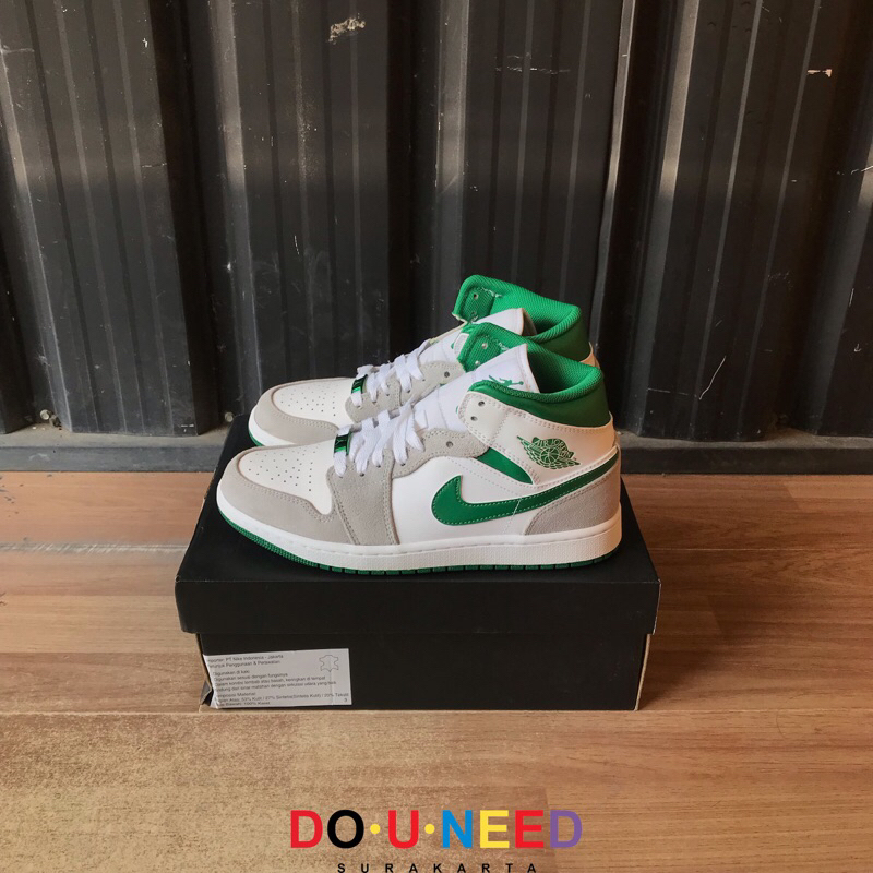 Nike Air Jordan 1 Mid Green Grey