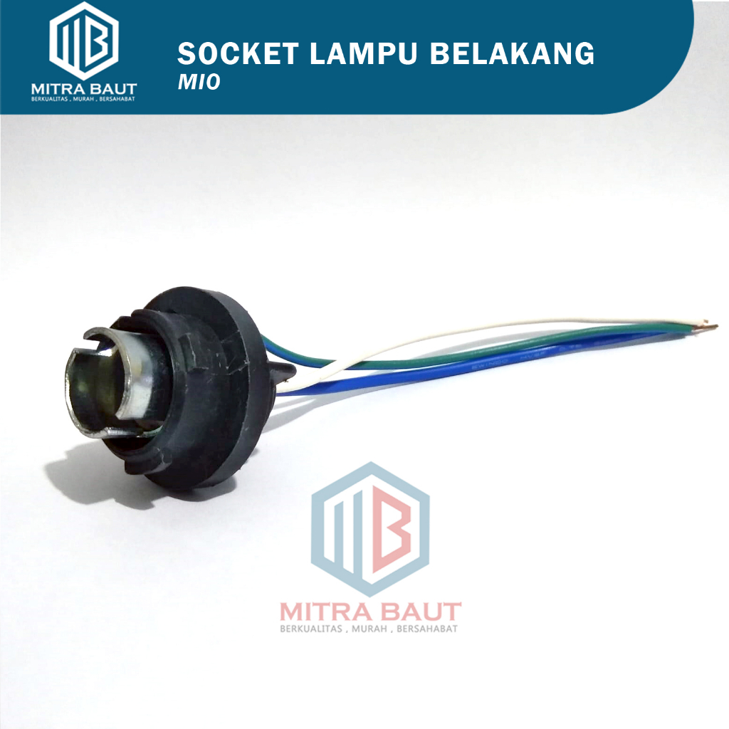 Socket Lampu Belakang Mio / Socket Lampu Mobil / Fitting Lampu Belakang Mio