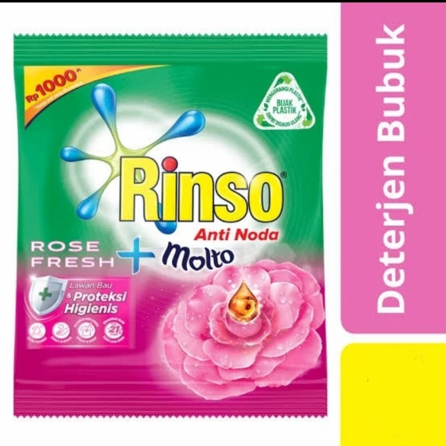 Detergen RINSO Molto 40 gram Rinso 1000 Rinso Renceng - 1 Renceng 6 Pcs