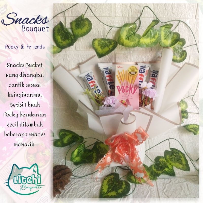 

SNACK BOUQUET Pocky & Friends Mini Series Hampers Hadiah Kado Ulang Tahun Wisuda