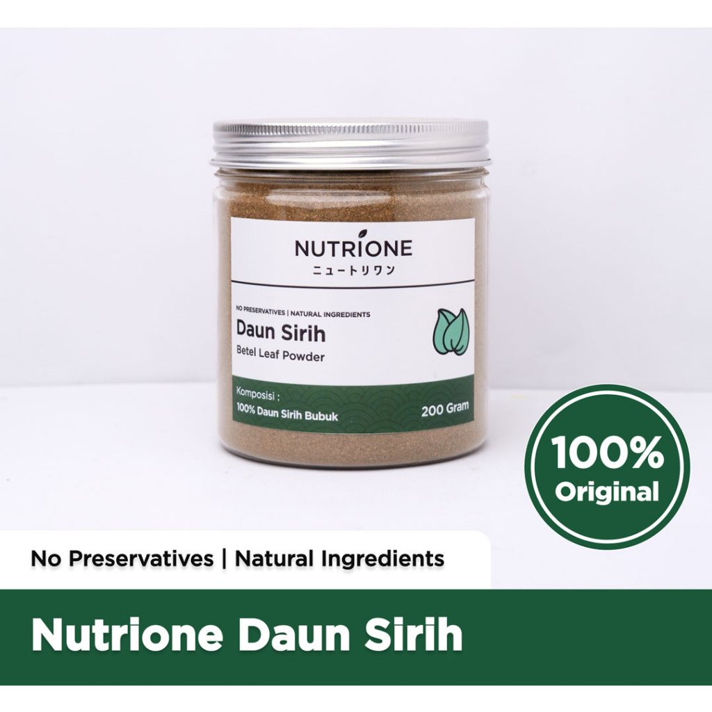 

Daun Sirih Bubuk / Betel Leaf Powder Premium Original Nutrione