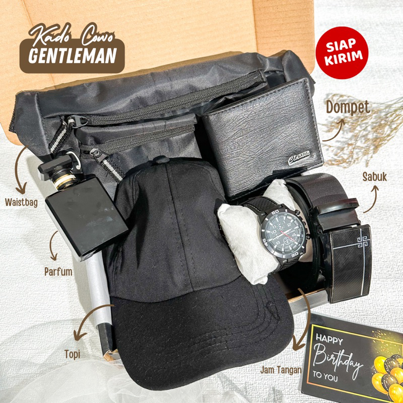 

Hampers Waistbag Cowo | Gift Gentlemen Birthday Ulang Tahun | Kado Anniversary Wisuda Graduation