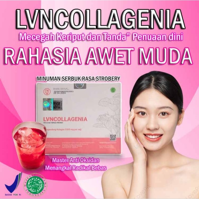 LVN COLAGENIA Drink With Birdnest and saffron Extract | Minuman Kolagen original BPOM