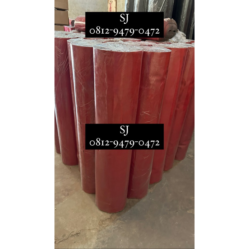 Karpet Talang Air 110 cm Meteran - Karpet Merah Hitam