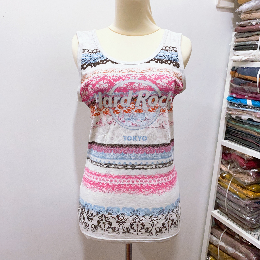 Baju Tanktop Hard Rock Cafe Authentic Preloved Baju Tanktop Original Hard Rock Cafe Tokyo