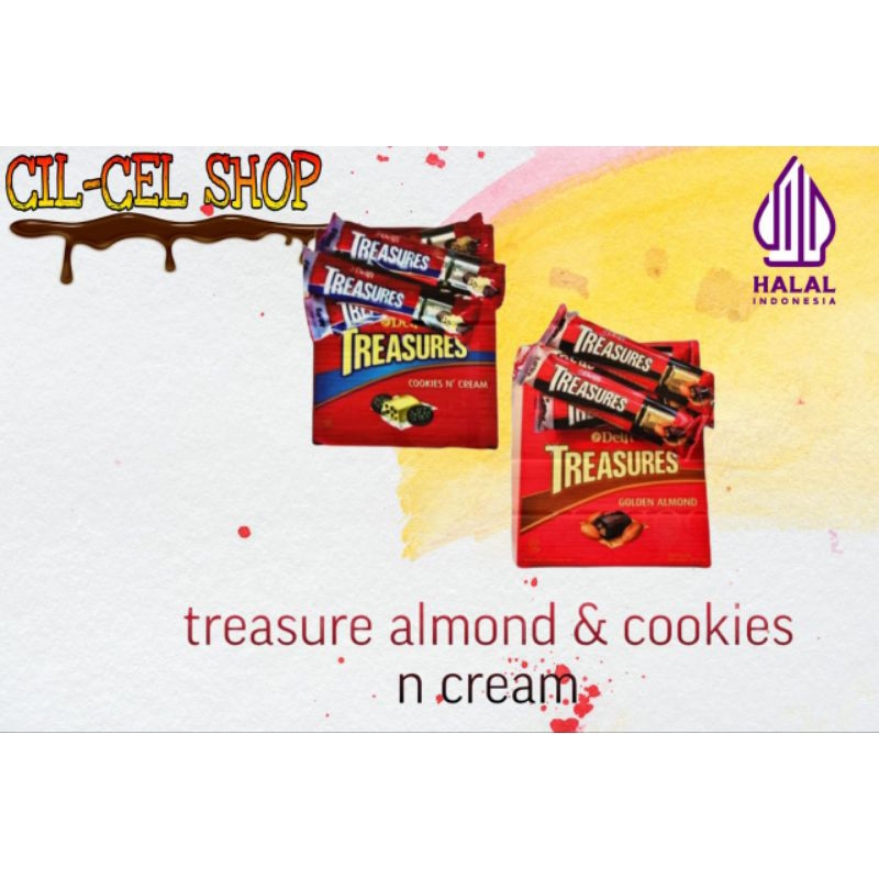 

DELFI TREASURE 36GR ALMOND & COOKIES N CREAM BOK/24PCS