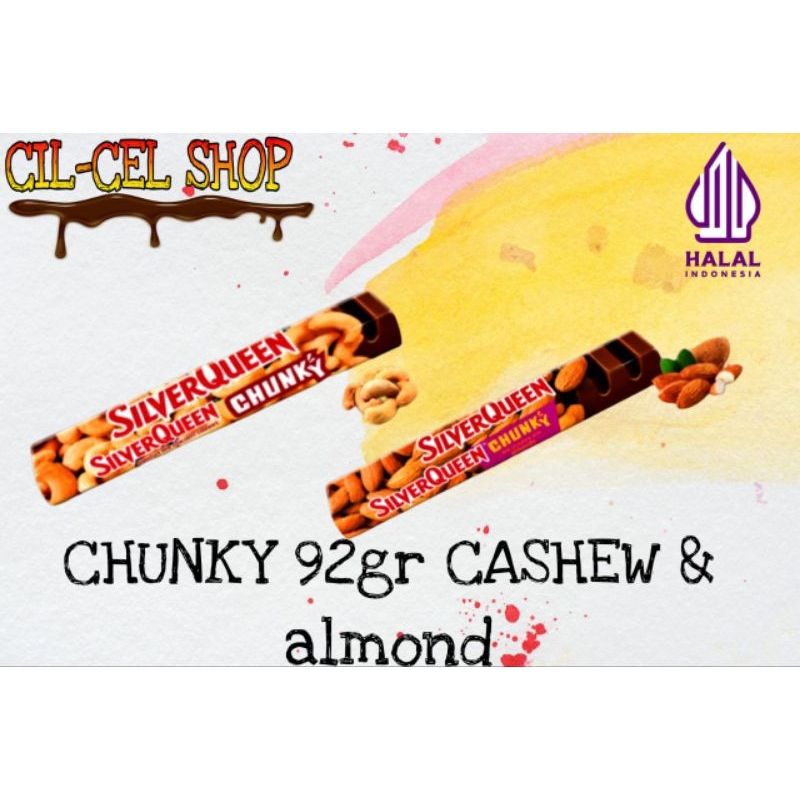 

SILVERQUEEN CHUNKYBAR 92GR CASHEW & ALMOND