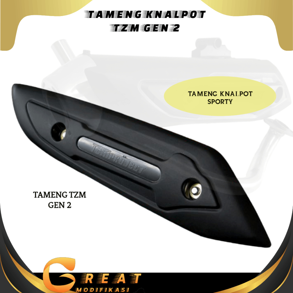 PELINDUNG KNALPOT TZM PCX 150 AEROX NEW AEROX OLD VARIO 110 PCX 160 | TUTUP KNALPOT TZM VARIO 150 VA
