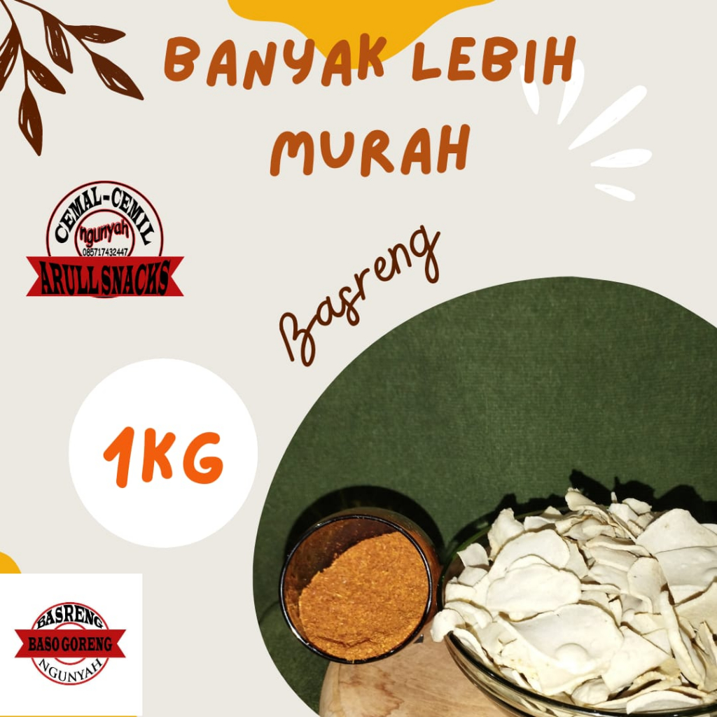 

cemilan kiloan BASRENG by ARULL SNACKS