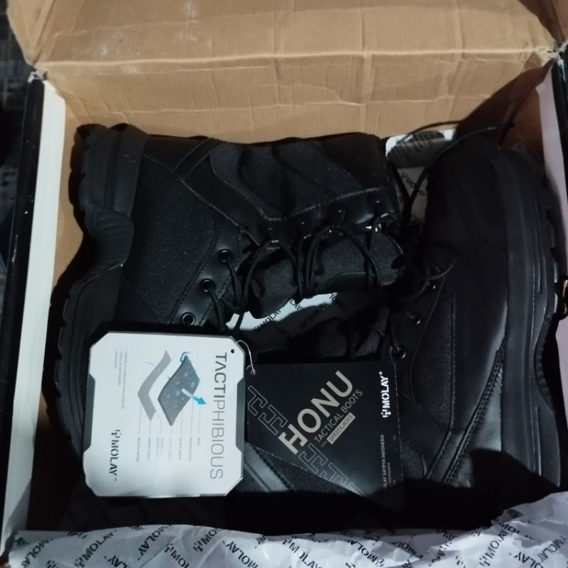 Sepatu PDL TNI Molay Original Tali Biasa Asli Jatah