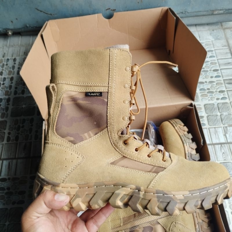 Sepatu PDL Loreng Gurun Unifil PBB Merk Laarz Original