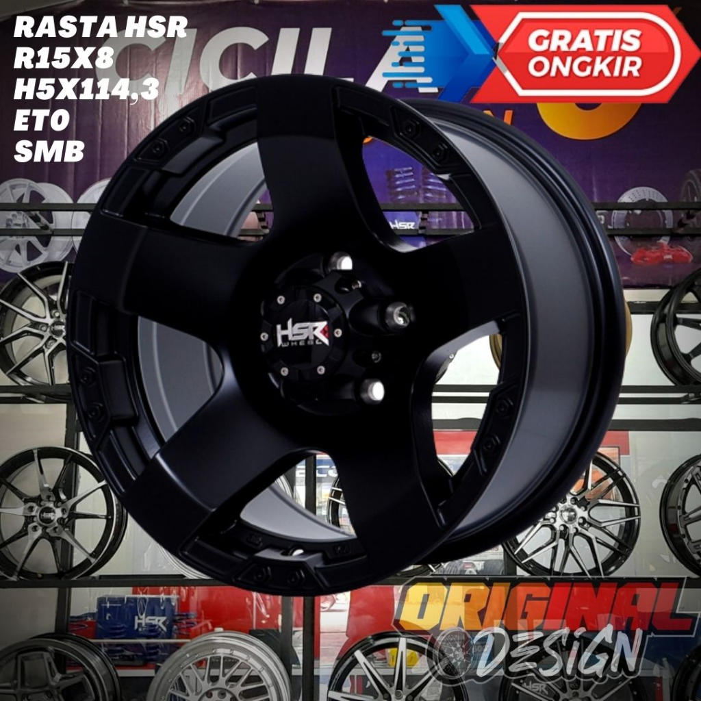 Velg Mobil Cherokee , Escape , Kuda , Hilux SC , HSR RASTA Ring 15 R15