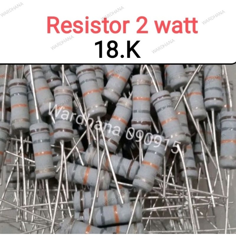 Resistor 18k 2 watt Resistor 2 watt 18k Resistor 18 Kilo ohm 2 watt