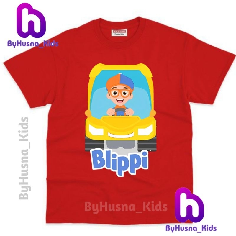 BLIPPI YUTUB KARAKTER BAJU ANAK KAOS ANAK BLIPPI ATASAN ANAK BAHAN PREMIUM