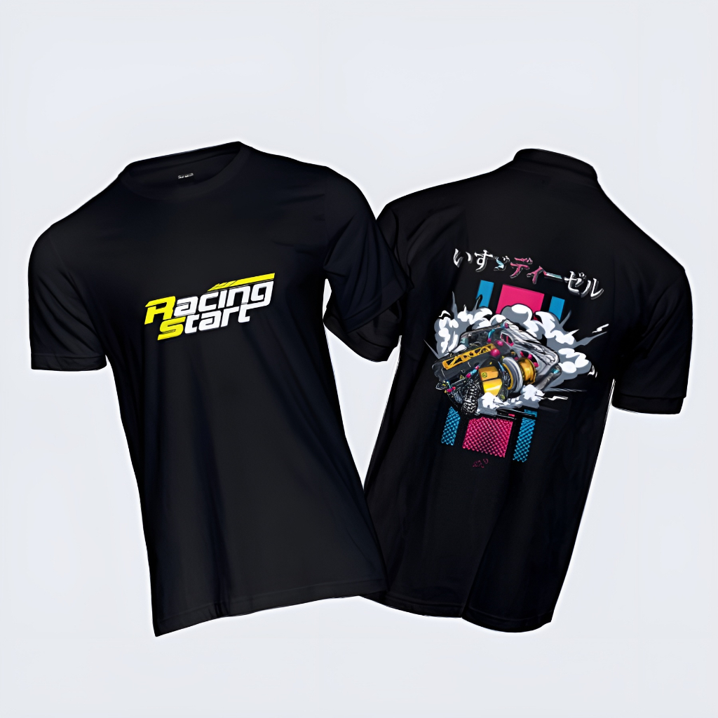 SMART_KAOS - Kaos Racing Tekno Tunner Racing Start Baju Racing Start Pria Wanita T-shirt Racertees T