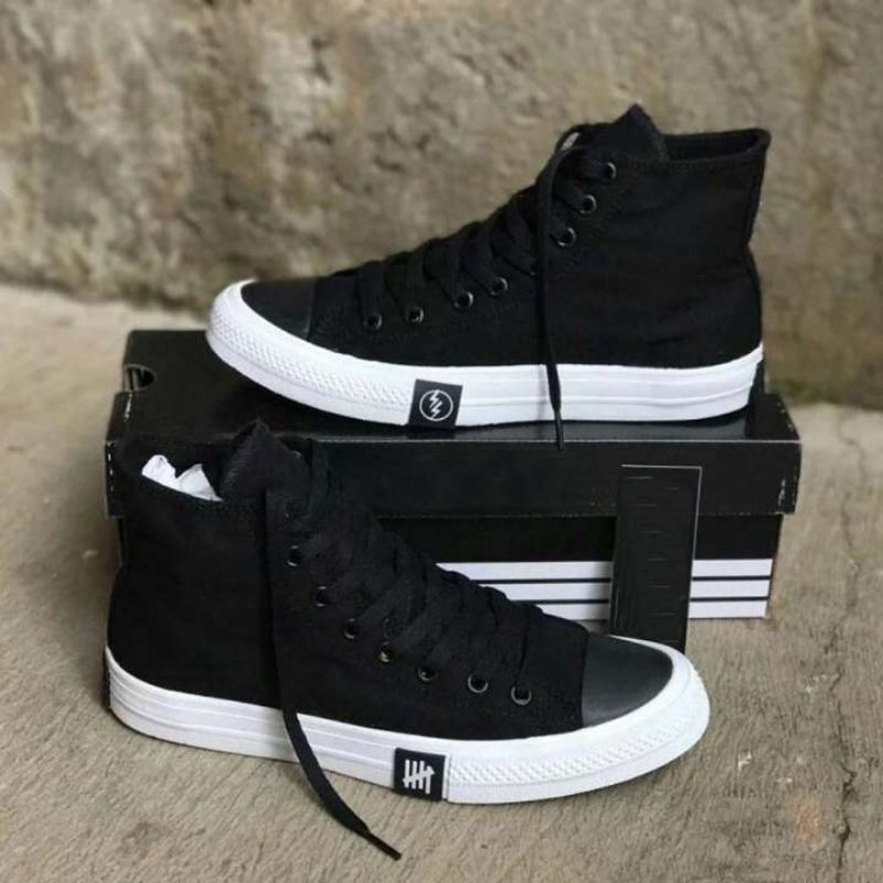 Sepatu Converse Petir Hitam Putih Boots Sepatu All Star Petir Tinggi Sepatu Sekolah Pria Dan Wanita