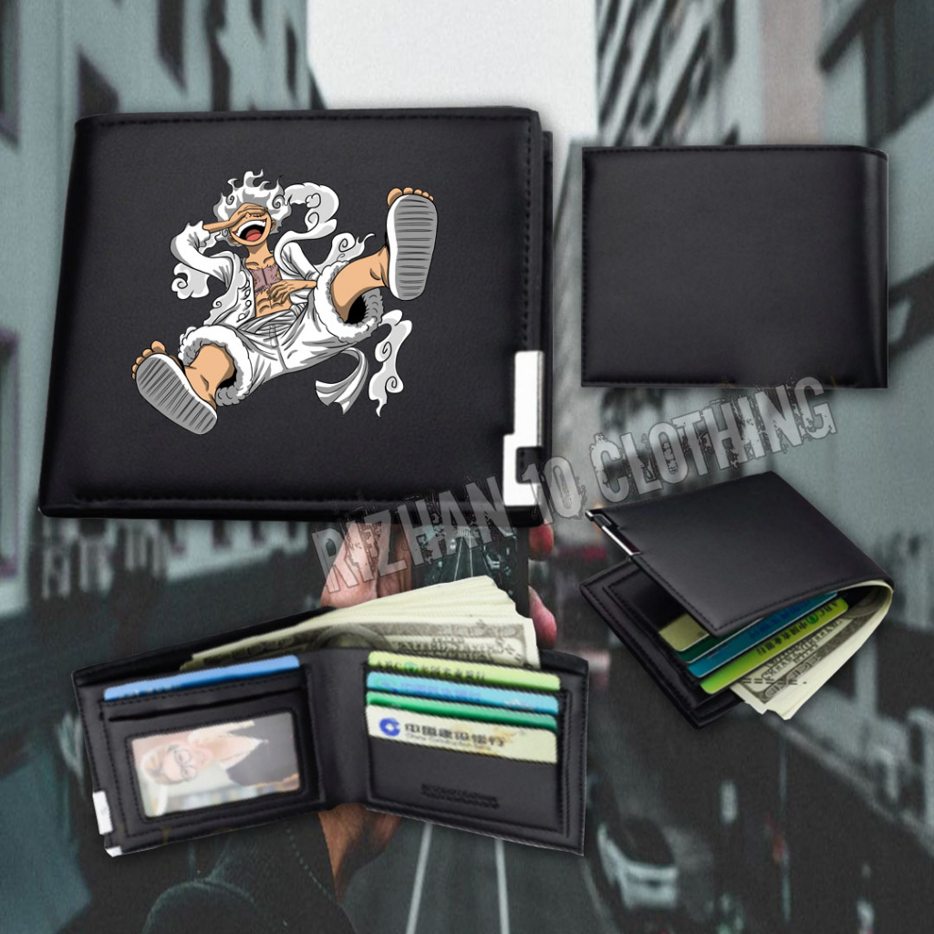 [ BISA COD ] DOMPET PRIA LIPAT ONE PIECE LUFFY DOMPET ONE PIECE LUFFY LETTER WALLET ONE PIECE LUFFY