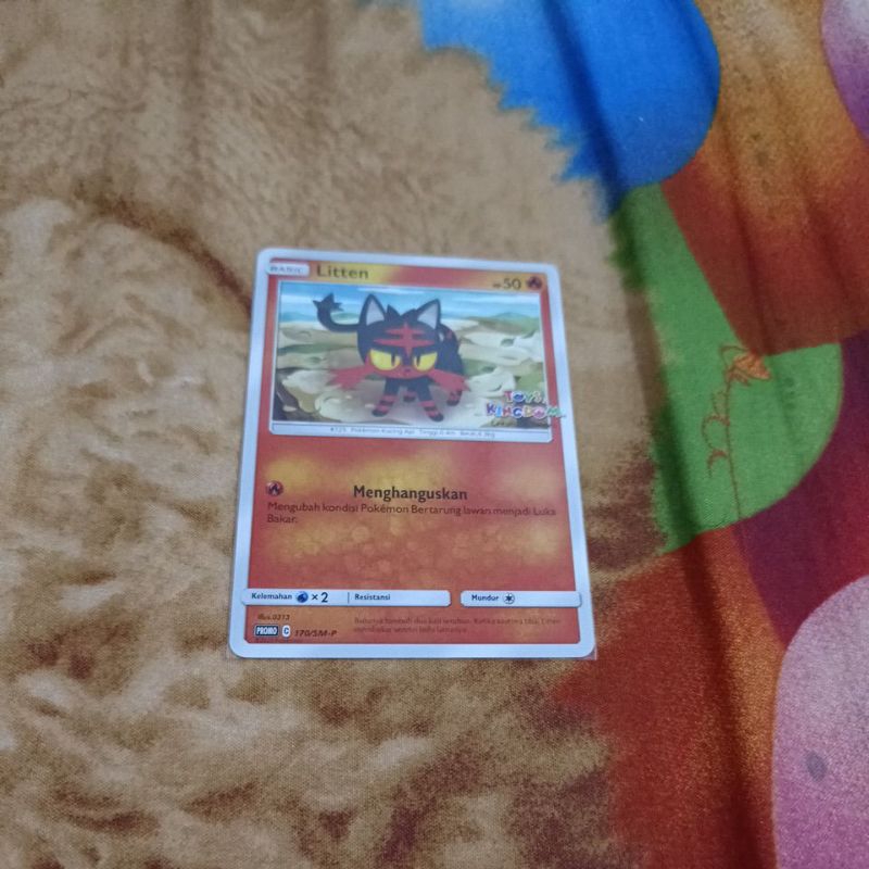 Kartu Pokemon Indonesia - Litten Promo Toys Kingdom