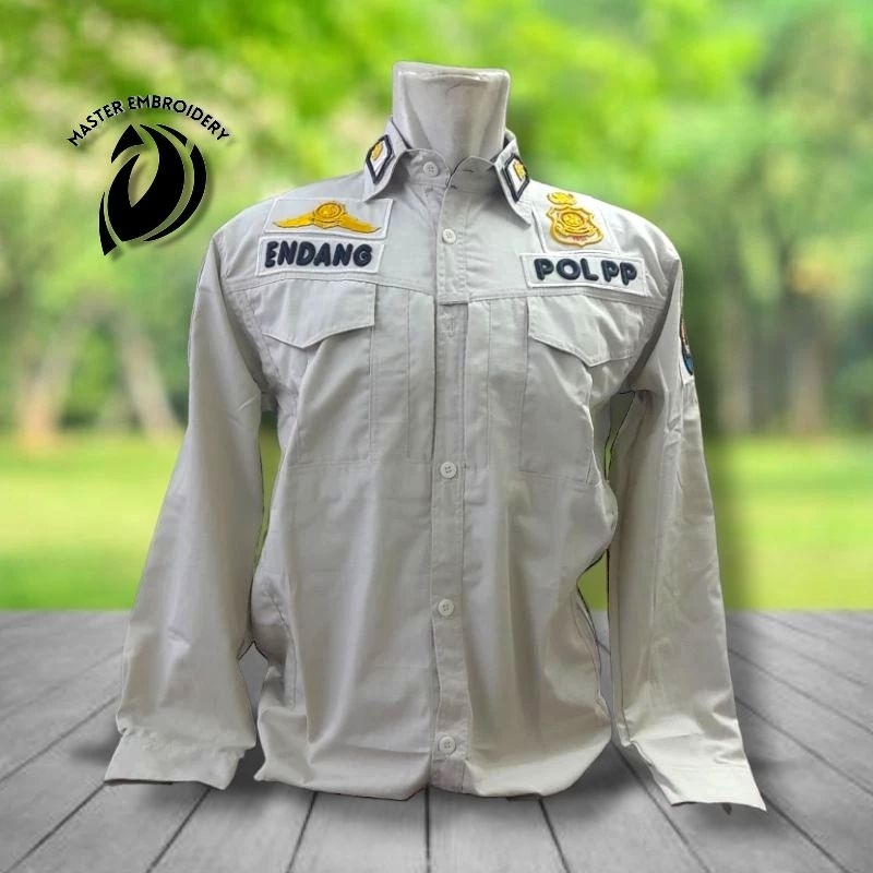 KEMEJA CREAM POL PP LENGAN PANJANG