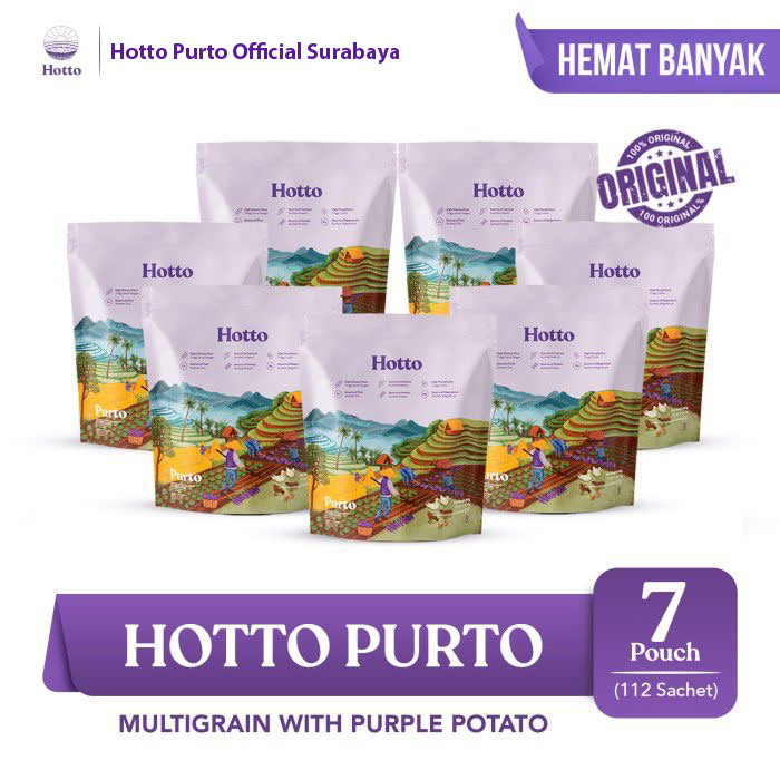

Hotto Purto Multigrain with Purple Potato 7 Pouch - 112 Sachet