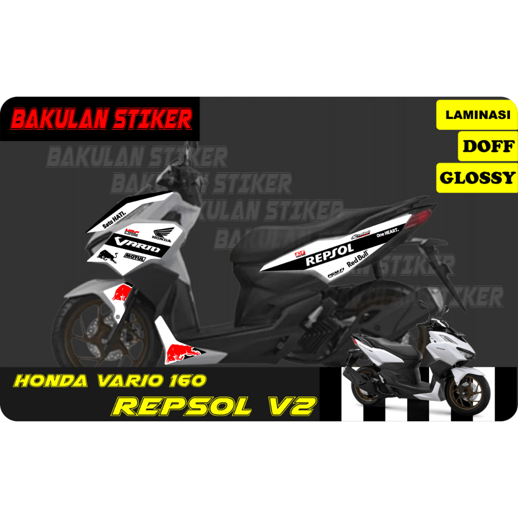 striping stiker Honda New Vario 160 Repsol