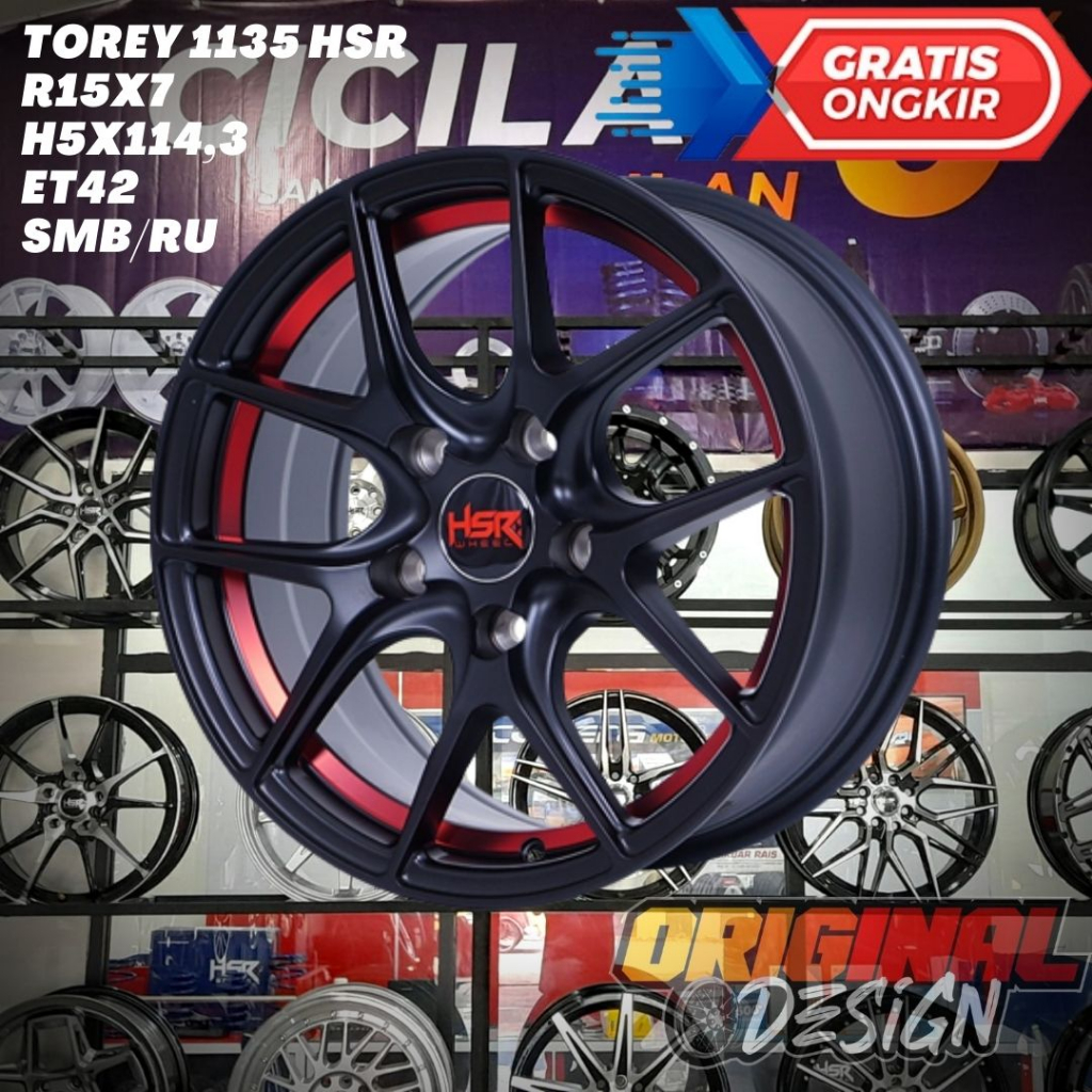 Velg Mobil Ertiga , Xpander , Apv , Innova , HSR TOREY Ring 15 R15