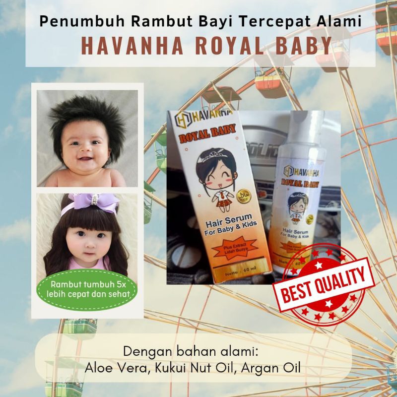 Penumbuh Rambut Bayi Alami HAVANHA Royal Baby