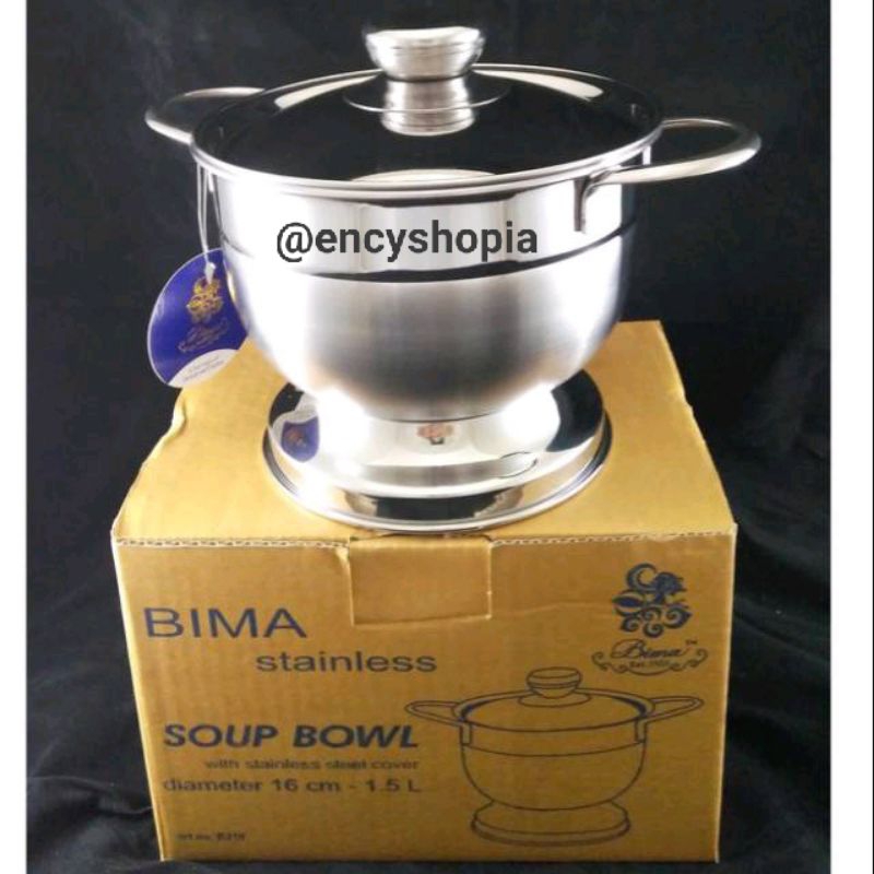 BIMA SOUP BOWL 16 cm Stainless Steel SS304