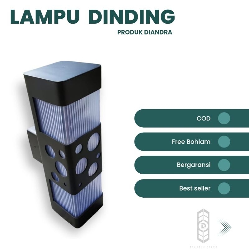 lampu hias dinding pilar pagar minimalis