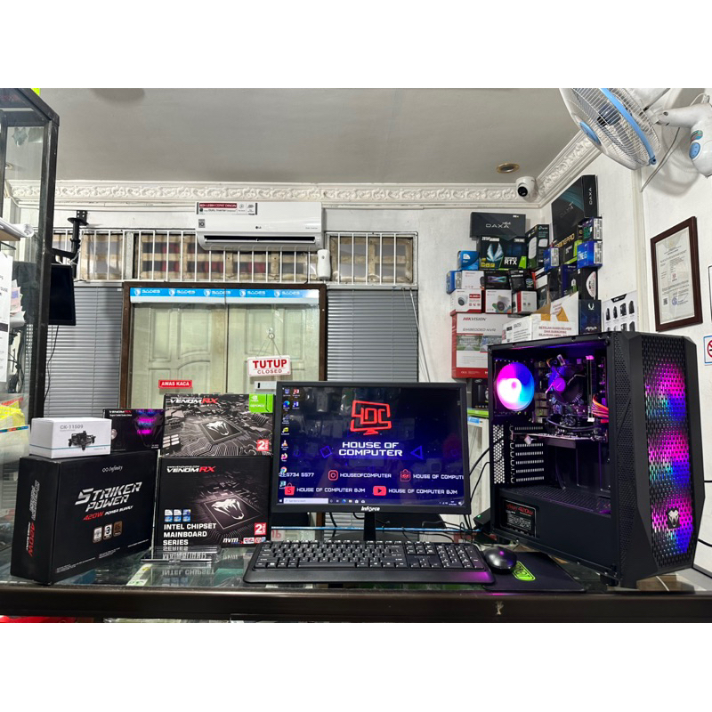 TIDAK MENERIMA COD RAKITAN PC GAMING FULLSET i5 2500 SSD 256GB RAM 16GB VGA GT730 4GB DDR3 PSU 420W 