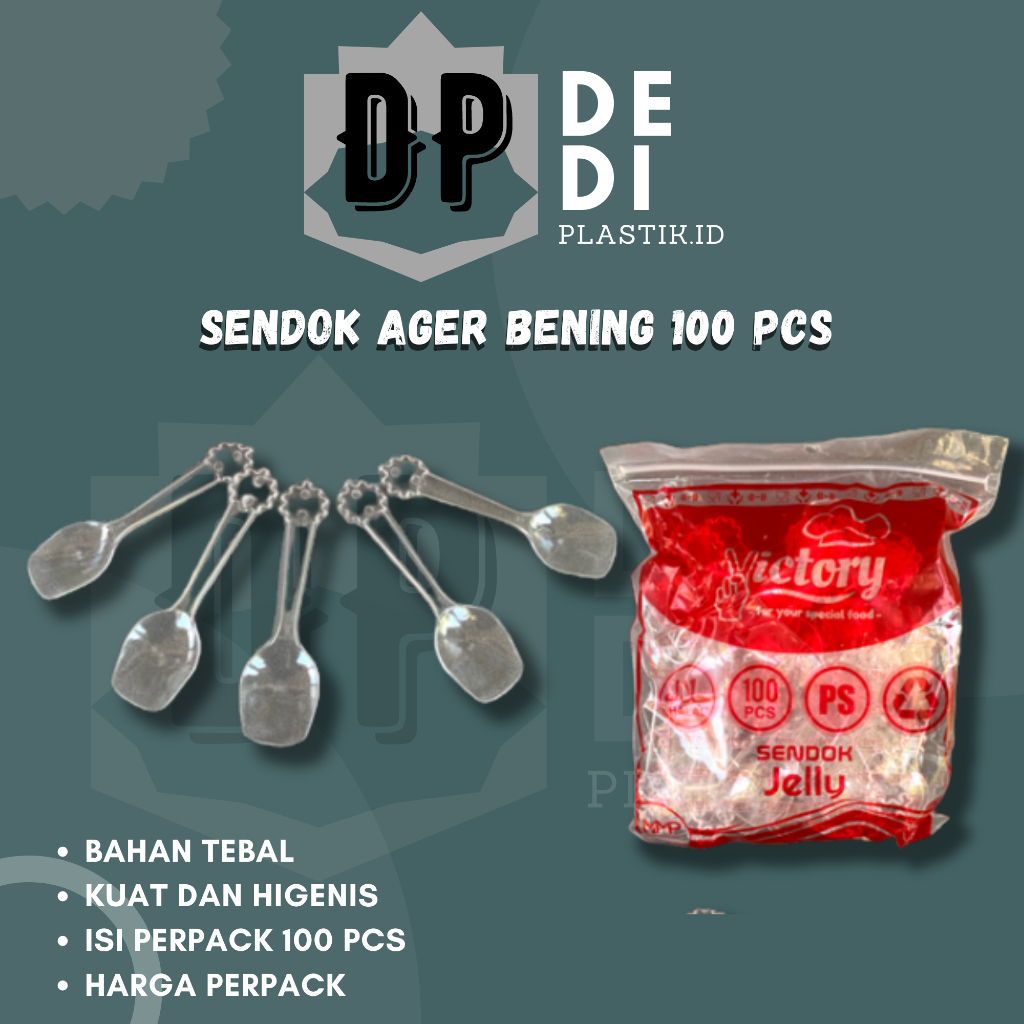 Sendok jelly bening | sendok ager bening