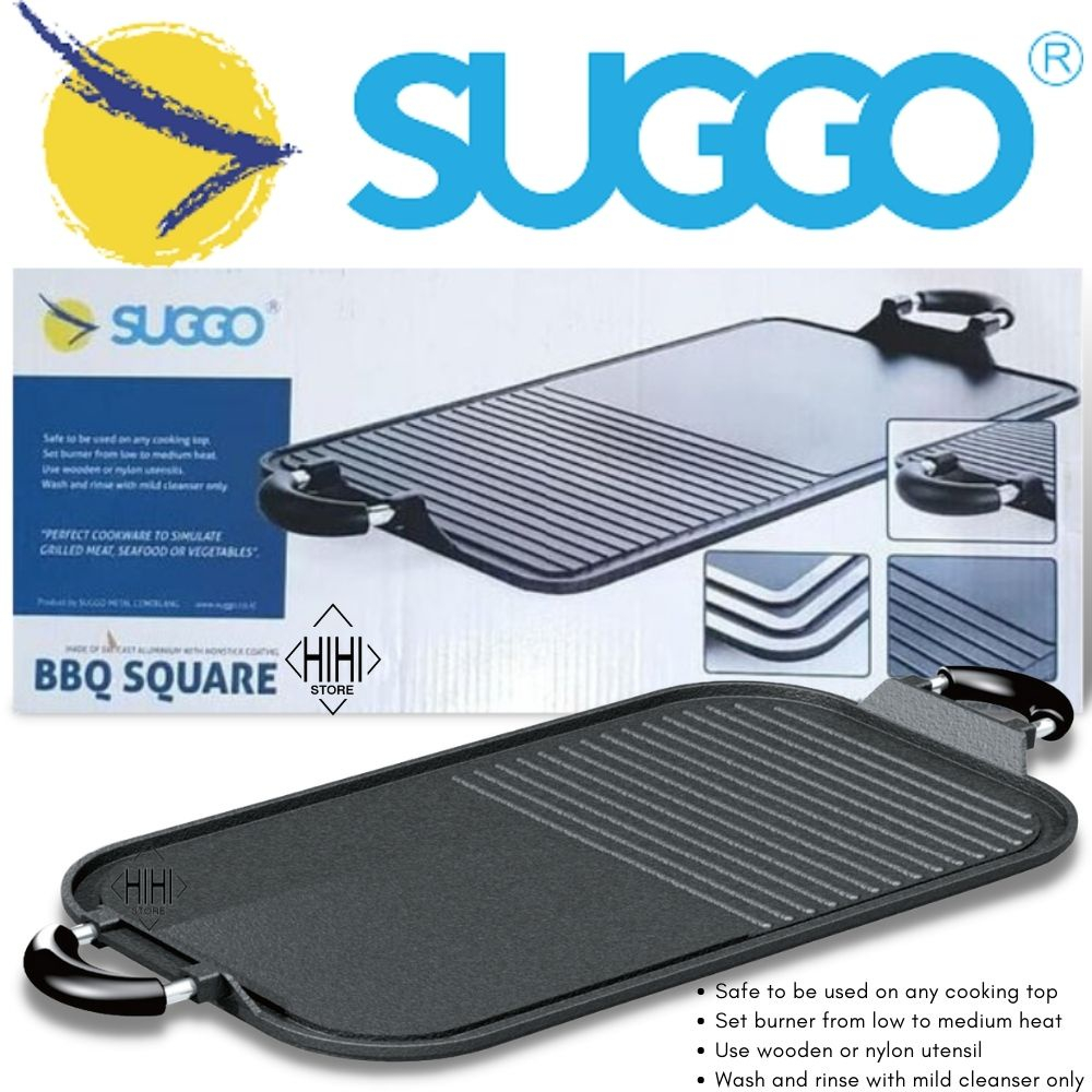Premium Multi Grill Pan Anti Lengket Panggangan Multiguna Alat Panggang Tanpa Arang
