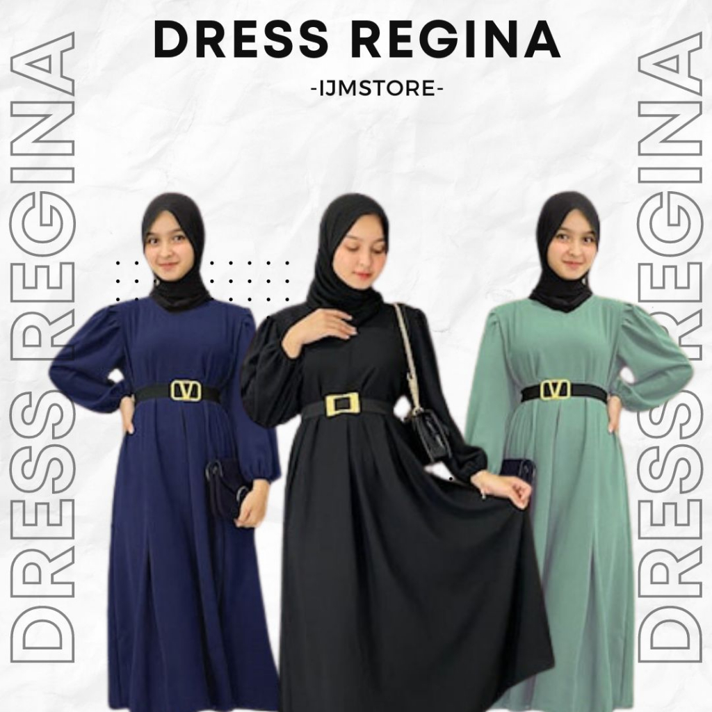 DRESS WANITA DEWASA BAHAN MOSCREPE GRADE-A KUALITAS PREMIUM