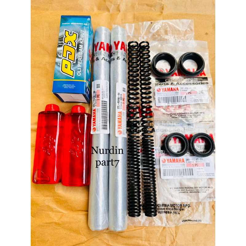 Paket As Shock Depan + Per + Oil + Seal Shock Mio Sporty Mio Lama Mio Sporty Mio Smile Mio soul Karb
