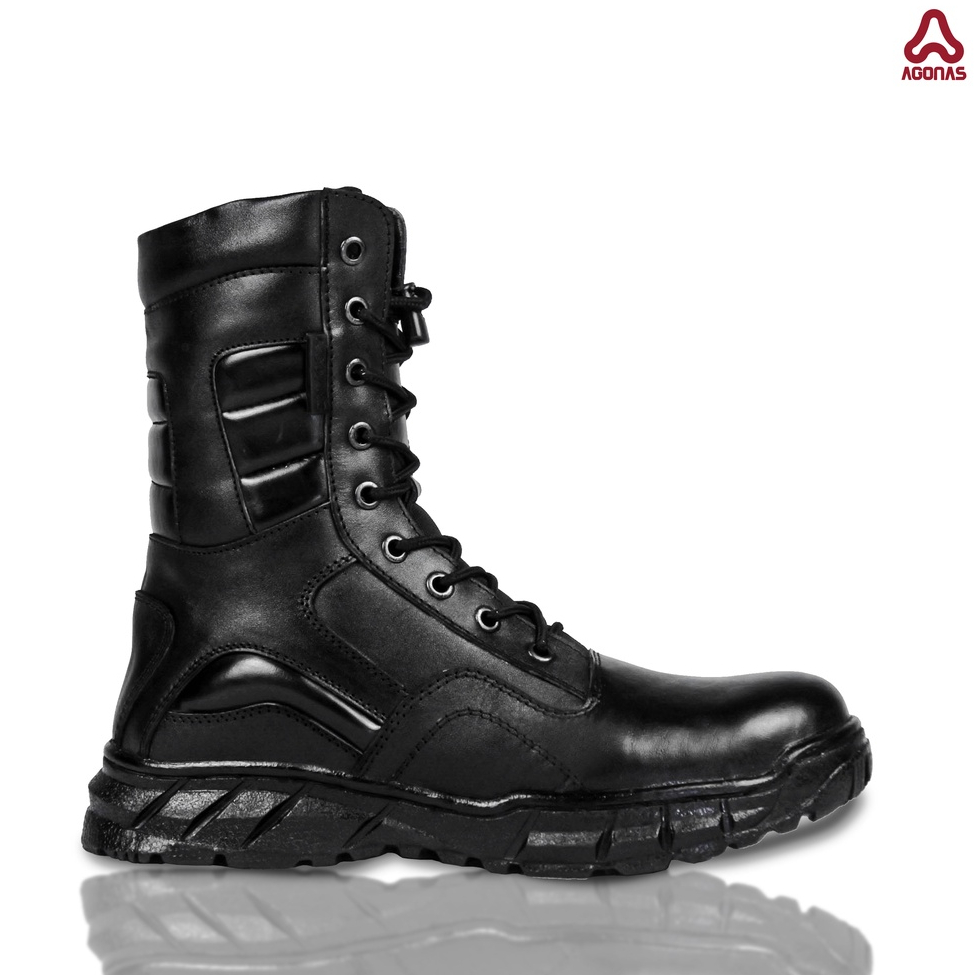 Agonas PDL Blackhawk Sepatu PDL Kulit Sapi Hitam Model Blackhawk untuk TNI Polri Security Blackhawk 