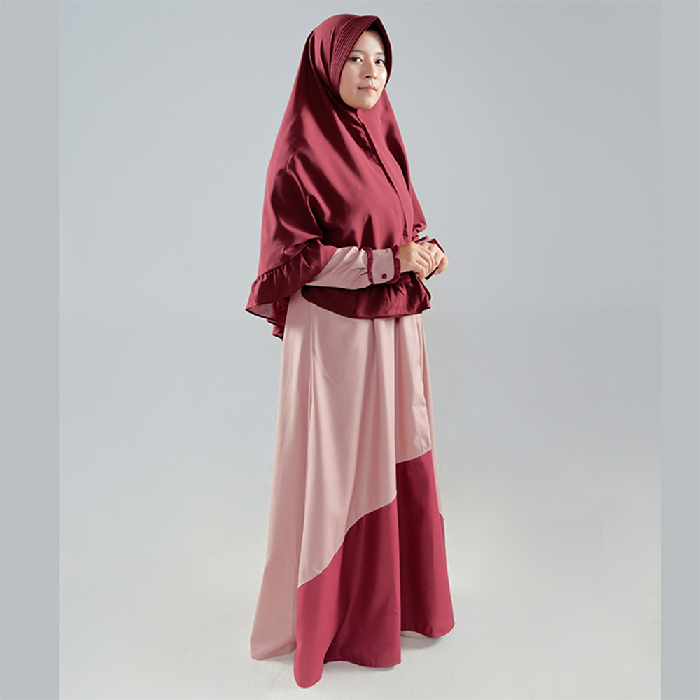 Gamis Wanita Baju Terbaru Kondangan Muslim Katun Toyobo Polos Modern Remaja Kekinian Premium Terlari