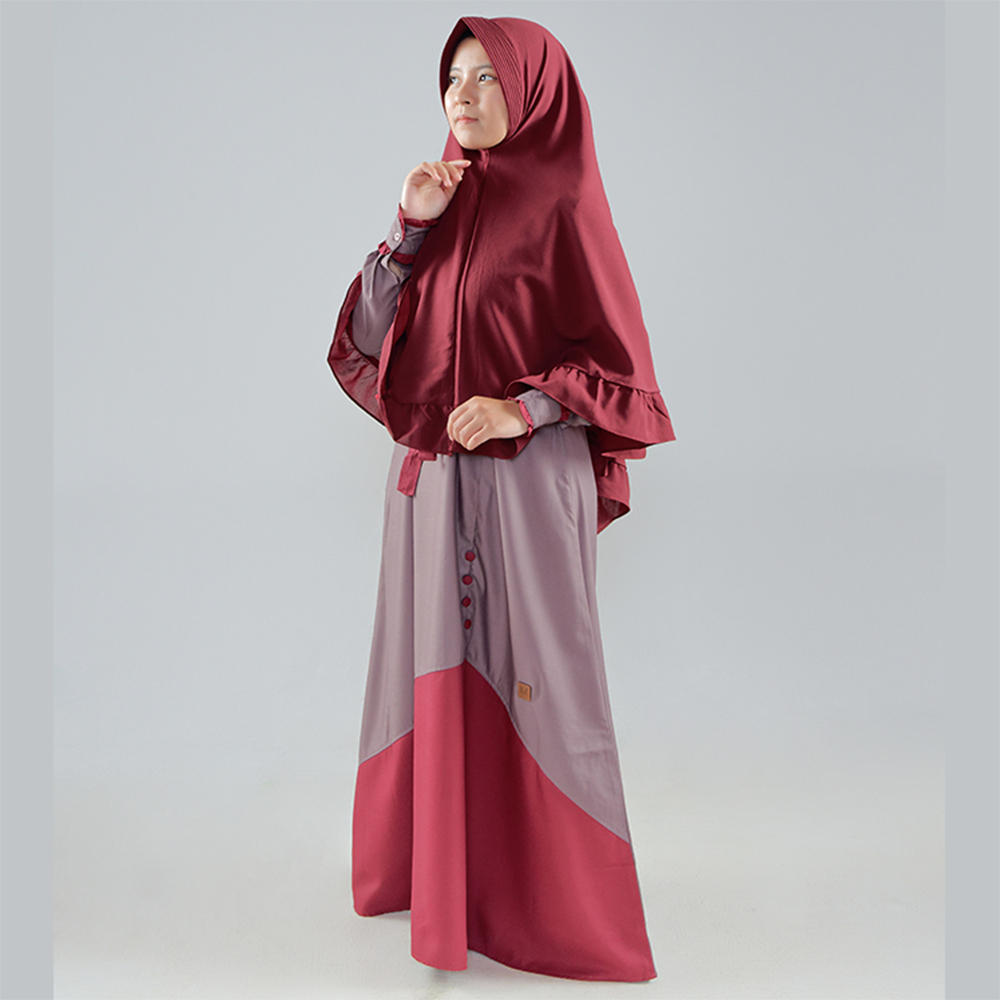 Gamis Wanita Baju Terbaru Kondangan Muslim Katun Toyobo Polos Modern Remaja Kekinian Premium Terlari