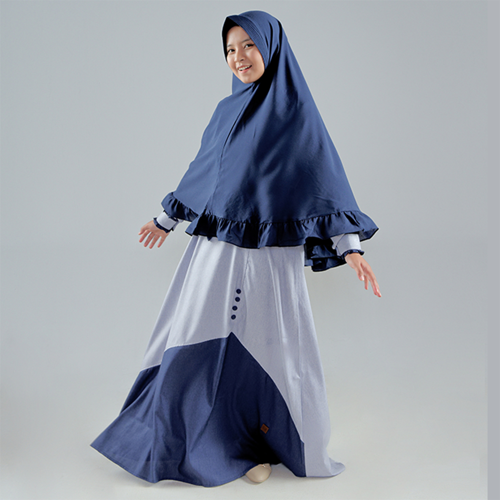 Gamis Wanita Baju Terbaru Kondangan Muslim Katun Madinah Polos Modern Remaja Kekinian Premium Terlar