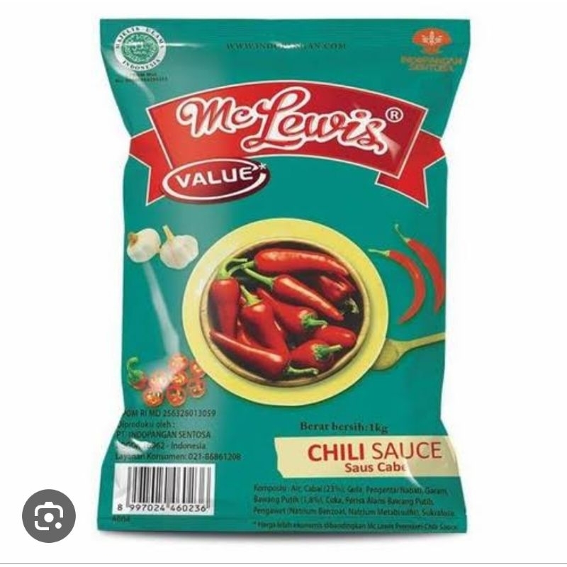 

Mc lewis saos sambal 1kg