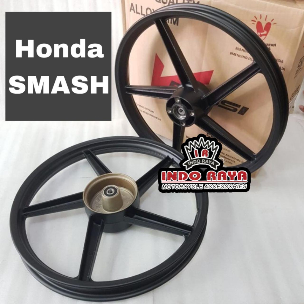 Velg velek pelek racing smash 1set ROSSI depan belakang goose 140 160 ring 17